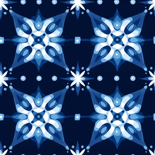 Komplexes blaues Blumenmuster auf navy Hintergrund Komplexes blaues Blumenmuster auf navy Hintergrund thumbnail