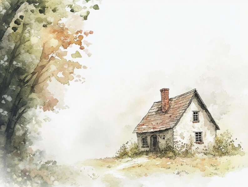 Download Charming Rural House in a Serene Landscape Backgrounds Online ...
