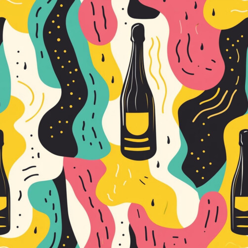 Abstract Pattern with Champagne Bottles Abstract Pattern with Champagne Bottles thumbnail