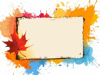 Colorful Abstract Background with Maple Leaf Colorful Abstract Background with Maple Leaf thumbnail