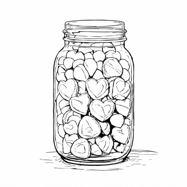 Bouteille En Verre Forme Cœur Avec Bouchon Liège – 18x16x6cm – Pour Décor, Origami étoiles, Messages – DIY Cadeau - 12