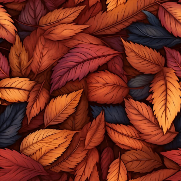 Download Autumn Leaves in Vibrant Colors Patterns Online - Creative Fabrica
