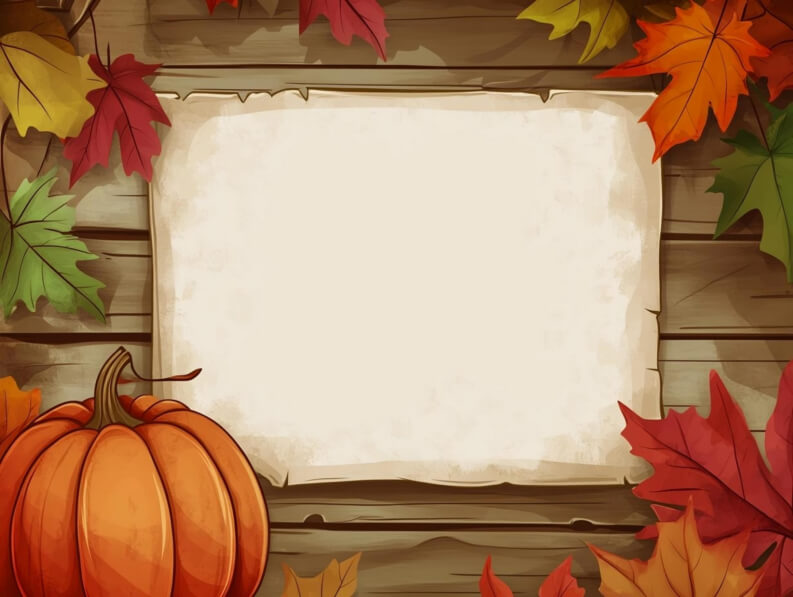 Download Autumn Leaves and Pumpkin Background Backgrounds Online ...