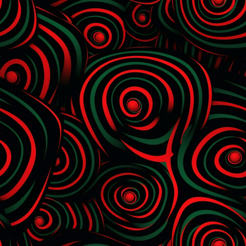 Pattern astratto dinamico a vortice in rosso e verde Pattern astratto dinamico a vortice in rosso e verde thumbnail