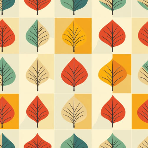 Pattern di foglie colorate Pattern di foglie colorate thumbnail