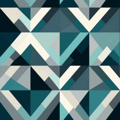 Pattern Astratto Geometrico in Teal e Crema Pattern Astratto Geometrico in Teal e Crema thumbnail