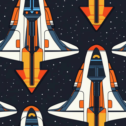 Modello di astronave stilizzata thumbnail