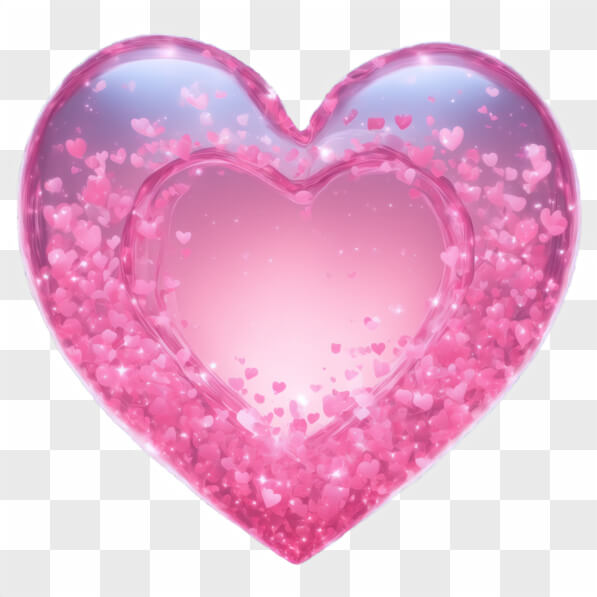 Descarga Diseño de Corazón Rosa Brillante Cartoons En Línea - Creative ...