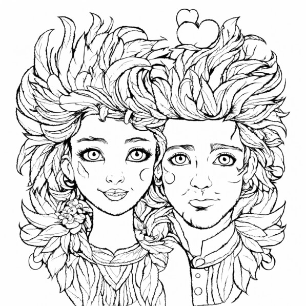 Download Fantasy Character Illustration Coloring pages Online ...
