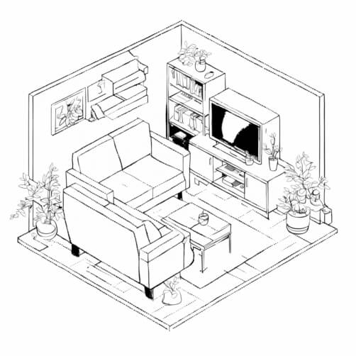 Cozy Living Room Illustration Cozy Living Room Illustration thumbnail