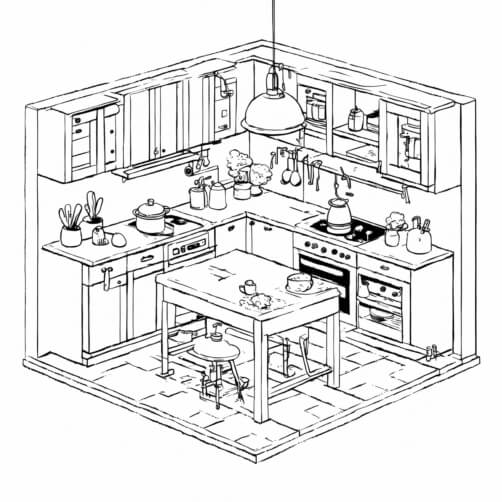 Stylized Kitchen Illustration Stylized Kitchen Illustration thumbnail