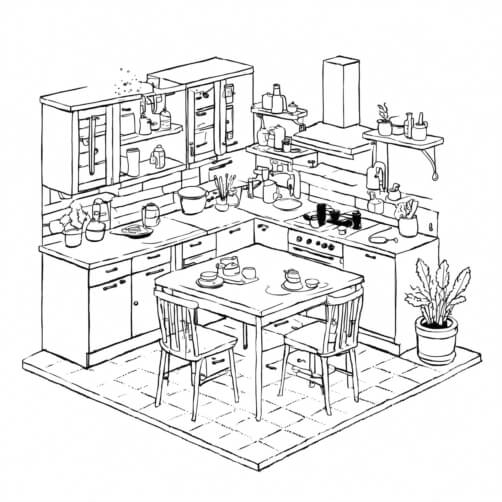 Cozy Kitchen Illustration Cozy Kitchen Illustration thumbnail