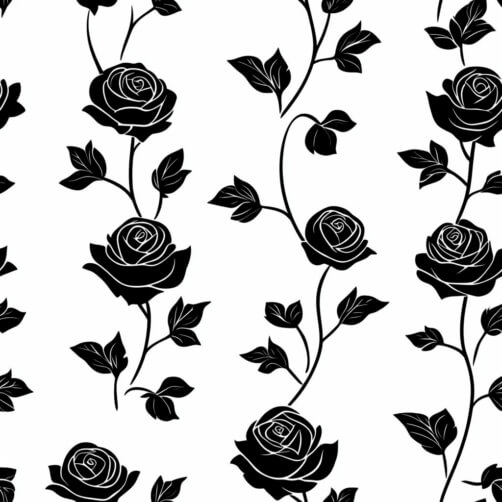 Download Pink Rose Seamless Pattern on White Background Patterns Online ...