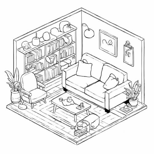 Cozy Living Room in Minimalist Style Cozy Living Room in Minimalist Style thumbnail