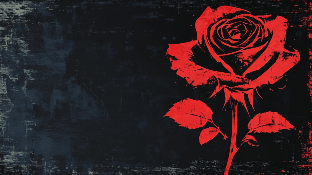 Download Red Rose Against Dark Background Backgrounds Online - Creative ...