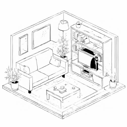 Cozy Living Room in Isometric Style Cozy Living Room in Isometric Style thumbnail