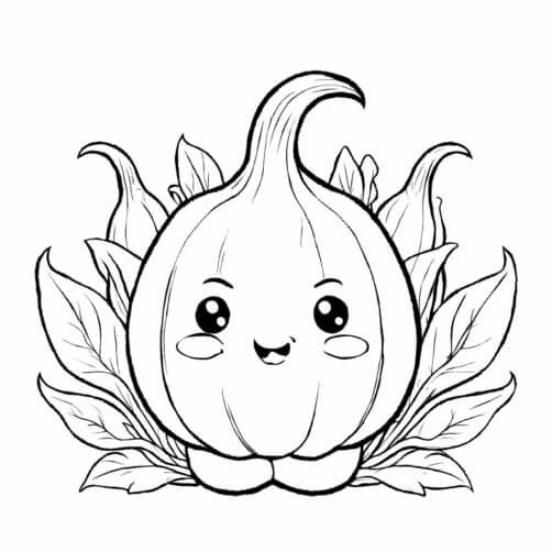 Abóbora de desenho animado fofa com folhas Planos de Fundo Abóbora de desenho animado fofa com folhas Planos de Fundo thumbnail