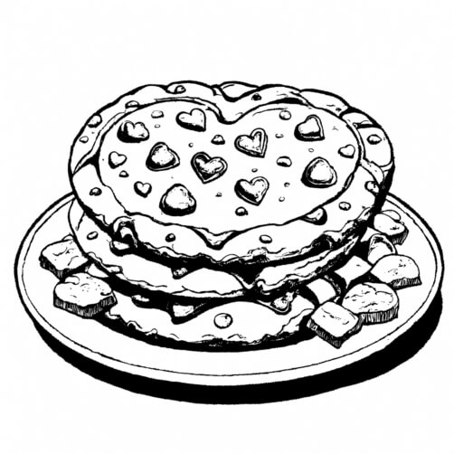 Heart-shaped Cookies on a Plate Patterns Heart-shaped Cookies on a Plate Patterns thumbnail