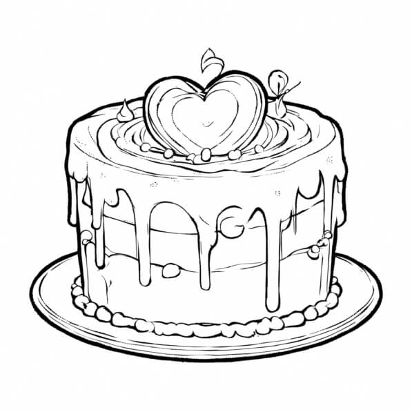 Télécharger Gâteau décoratif avec design en forme de cœur Pages de ...