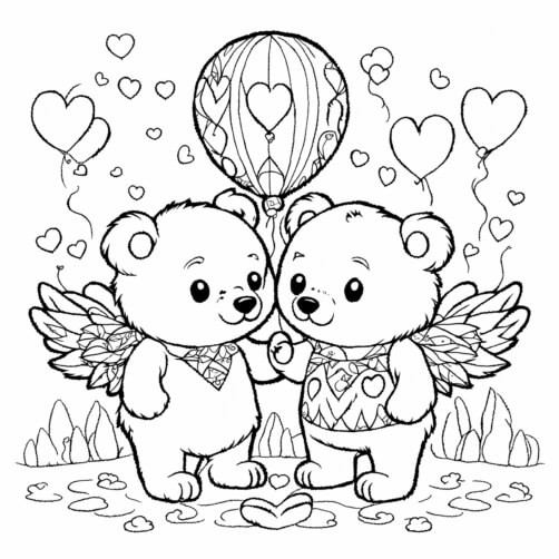 Bichinhos de Pelúcia Fofos com Corações e Balões Planos de Fundo Bichinhos de Pelúcia Fofos com Corações e Balões Planos de Fundo thumbnail