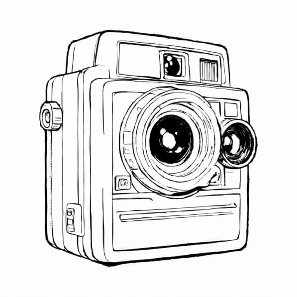 pobierz-narz-dzie-rysunek-liniowy-vintage-aparatu-kolorowanki-online