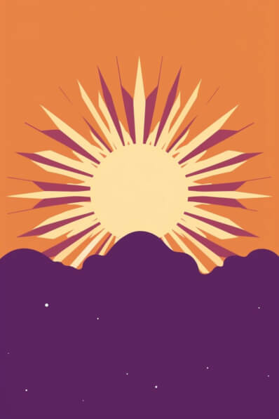 Download Stylized Sunrise with Clouds Backgrounds Online - Creative Fabrica