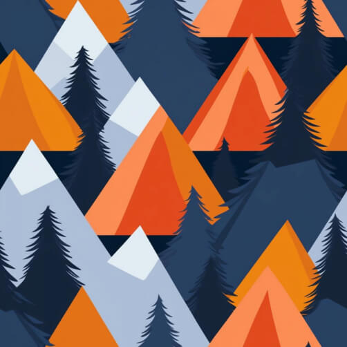 Mountains Trees Pattern Download Stylized Mountains and Trees Pattern Patterns Online ...