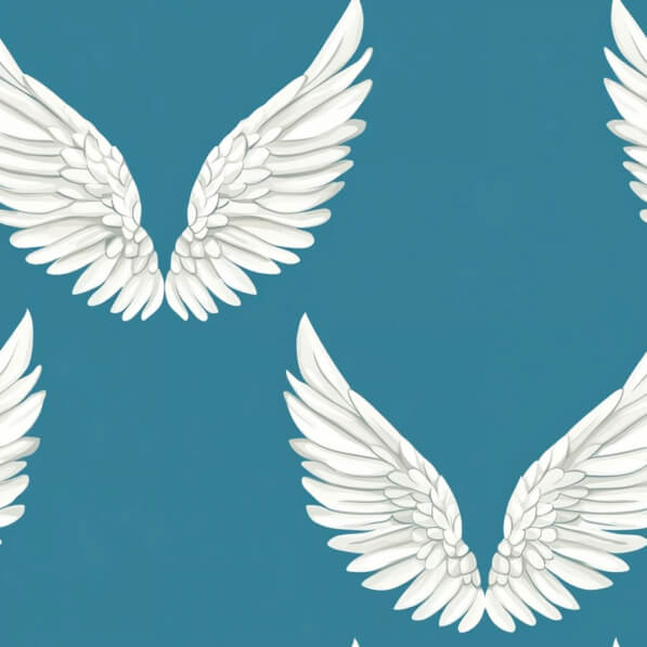 Alternative Wing Pattern Download Pattern of Angel Wings on Teal Background Patterns Online ...