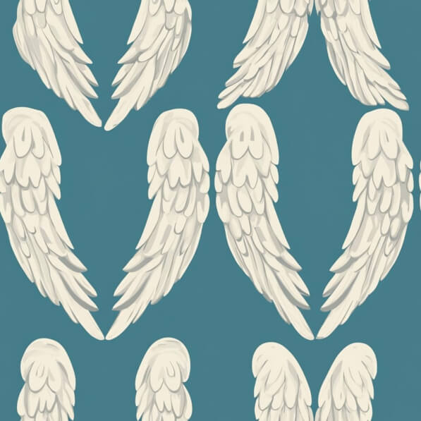 Download Pattern of Angel Wings on Teal Background Patterns Online ...