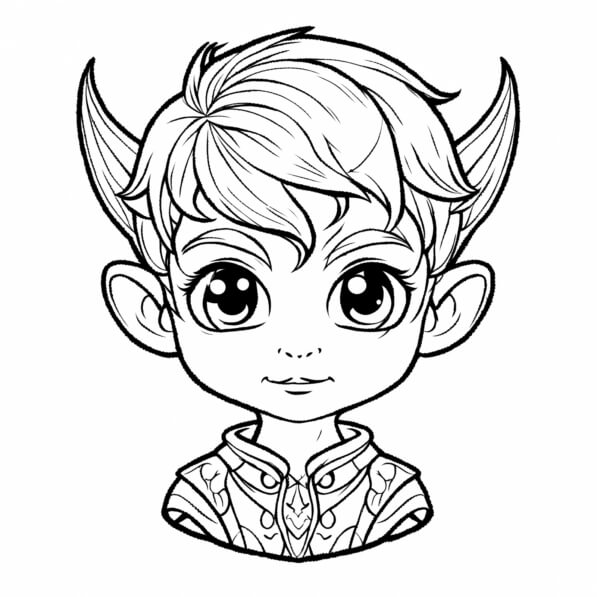 Download Fantasy Character Illustration Coloring pages Online ...