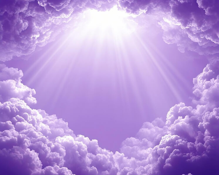 Download Dreamy Purple Sky with Clouds and Sunlight Backgrounds Online ...
