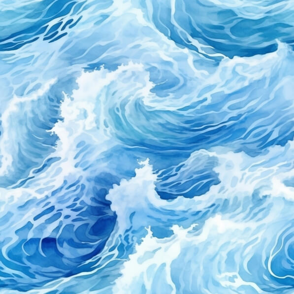 Download Dynamic Ocean Waves in Shades of Blue Patterns Online ...