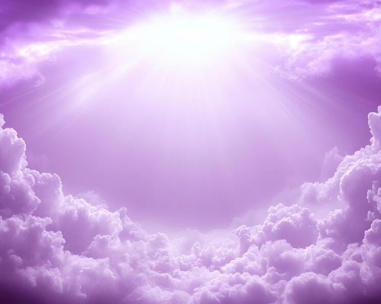 Download Dreamy Purple Sky with Fluffy Clouds Backgrounds Online ...