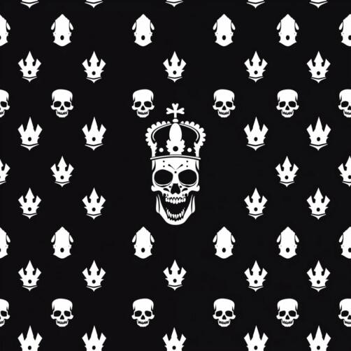 Bold Skull and Crown Pattern Bold Skull and Crown Pattern thumbnail