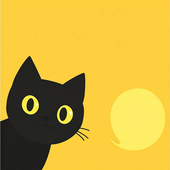 Download Cute Black Cat On Yellow Background Backgrounds Online download-cute-black-cat-on-yellow-background-backgrounds-online