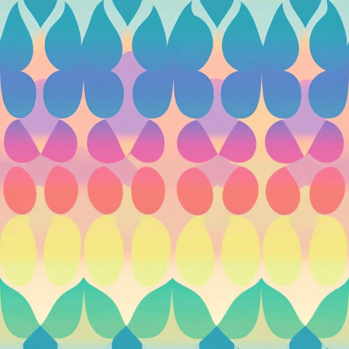 Colorful Abstract Pattern with Leaf Shapes Colorful Abstract Pattern with Leaf Shapes thumbnail
