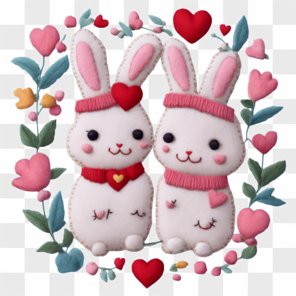 Mini Konijn Knuffel - Set van 5 Schattige 6 cm Pluche Konijnen