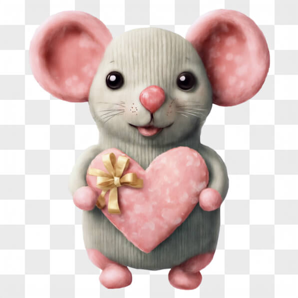 Sticker Raton Con Corazon Descarga Ratón de dibujos animados sosteniendo un corazón Cartoons En ...