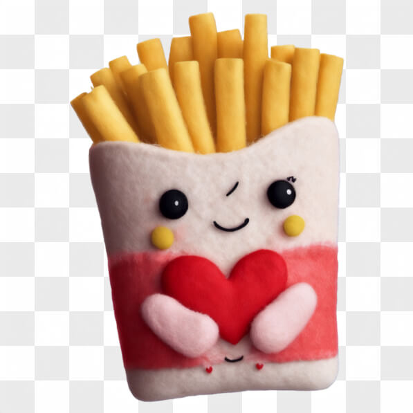 Dibujos Animados Peluche De Papas Fritas Divertido Cojín Pizza