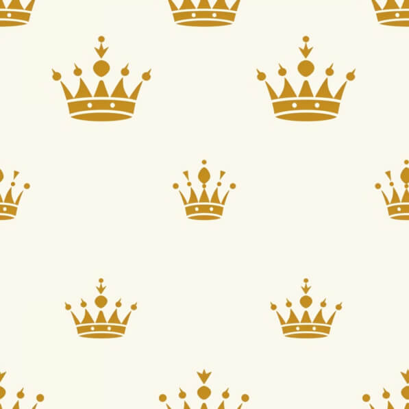 Golden Crown Pattern Download Pattern of Golden Crowns on Cream Background Patterns Online ...
