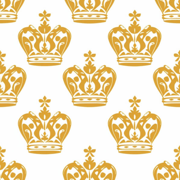 Golden Crown Pattern Download Pattern of Golden Crowns Patterns Online - Creative Fabrica
