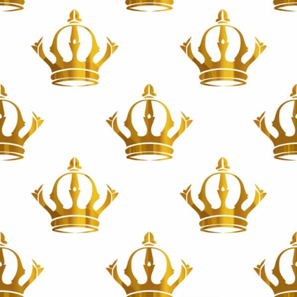 Golden Crown Pattern Download Pattern of Golden Crowns on White Background Patterns Online ...