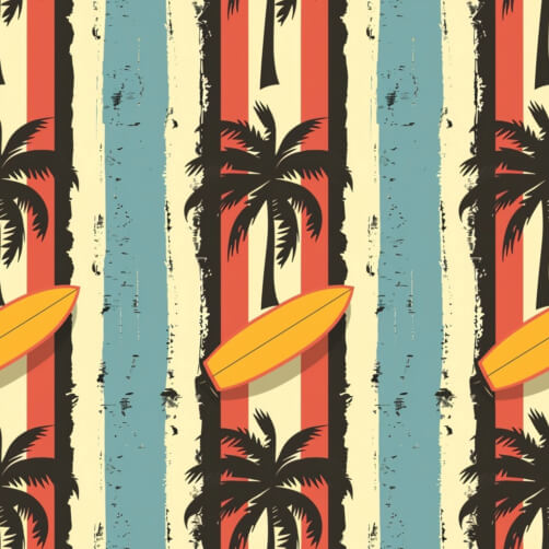Download Tropical Beach Scene with Palm Trees Patterns Online ...