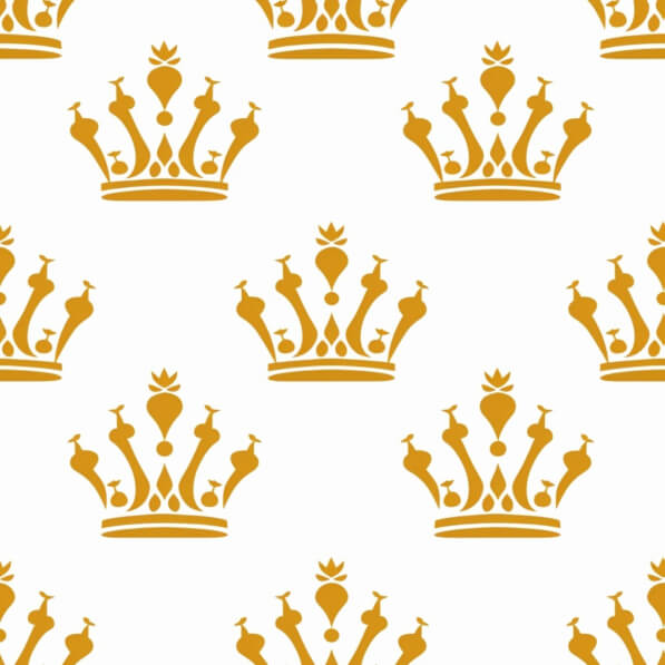 Golden Crown Pattern Download Pattern of Golden Crowns on White Background Patterns Online ...