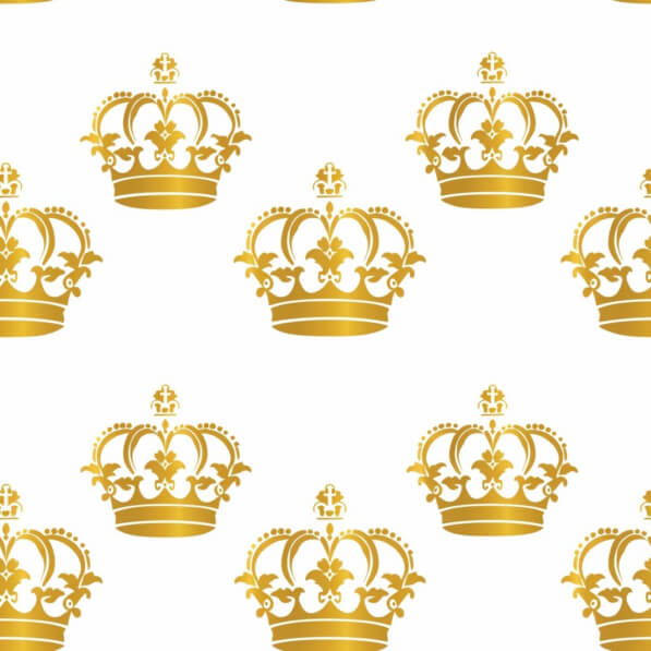Golden Crown Pattern Download Pattern of Golden Crowns on White Background Patterns Online ...