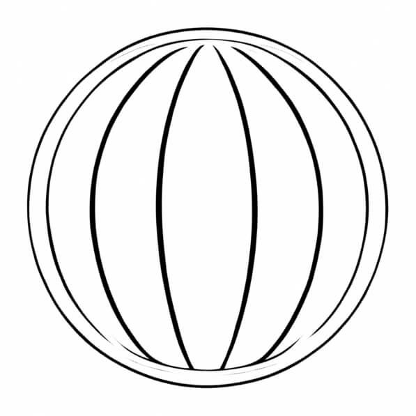 Download Stylized Sphere with Segmentation Coloring pages Online ...