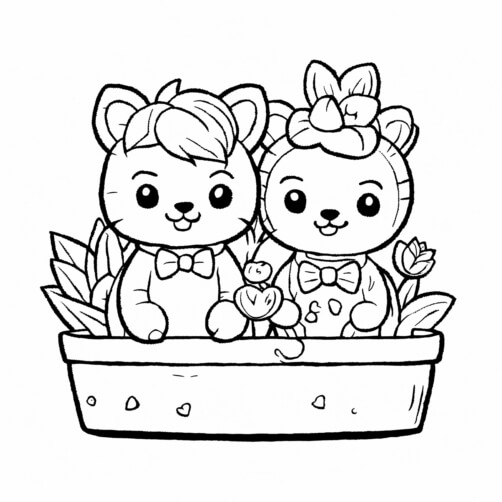 Free Cartoon Animals Coloring pages - Download Printable Cartoon ...