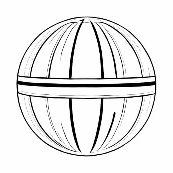 Download Segmented Sphere Design Coloring pages Online - Creative Fabrica