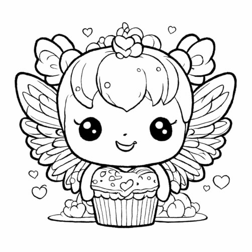 Cute Fairy Holding Cupcake Patterns Cute Fairy Holding Cupcake Patterns thumbnail