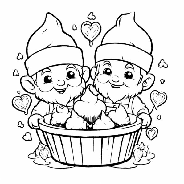 Download Cheerful Gnomes Enjoying Ice Cream Coloring Pages Online 2rRZE2JejO0Qsio2LmTepRmIr7m Desktop